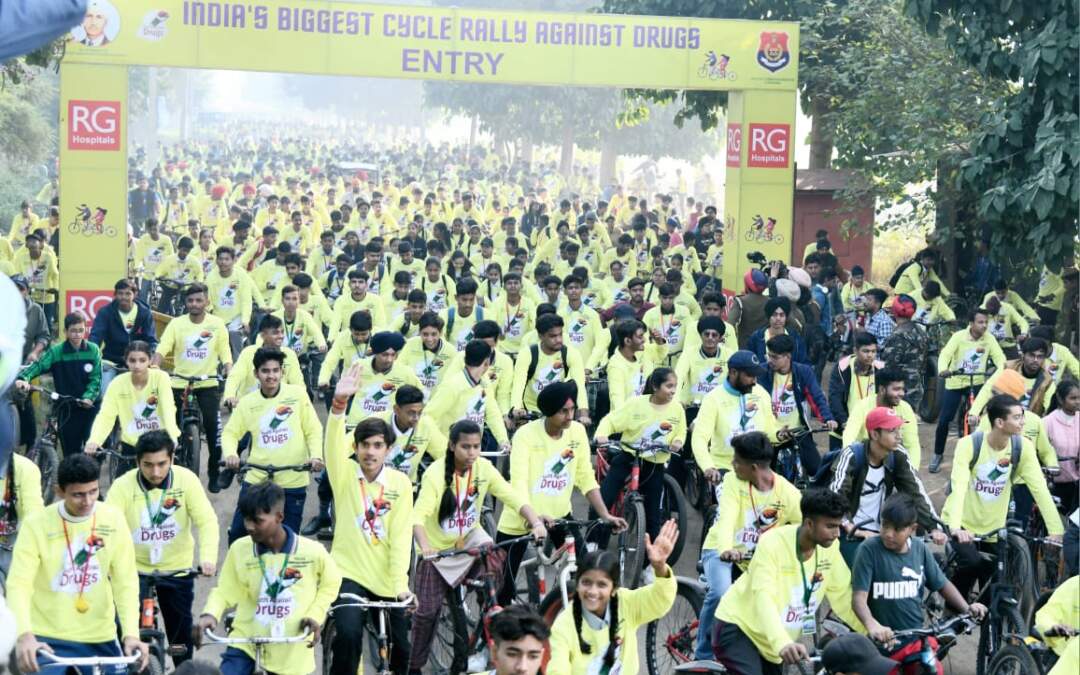 ਨਸ਼ਿਆਂ ਦਾ ਲੱਕ ਤੋੜਨ ਲਈ ਮੁੱਖ ਮੰਤਰੀ ਦੀ ਅਗਵਾਈ ਵਿੱਚ ਲੁਧਿਆਣਾ ਵਿਖੇ ਹੋਈ ਦੇਸ਼ ਦੀ ਸਭ ਤੋਂ ਵੱਡੀ ਸਾਈਕਲ ਰੈਲੀ