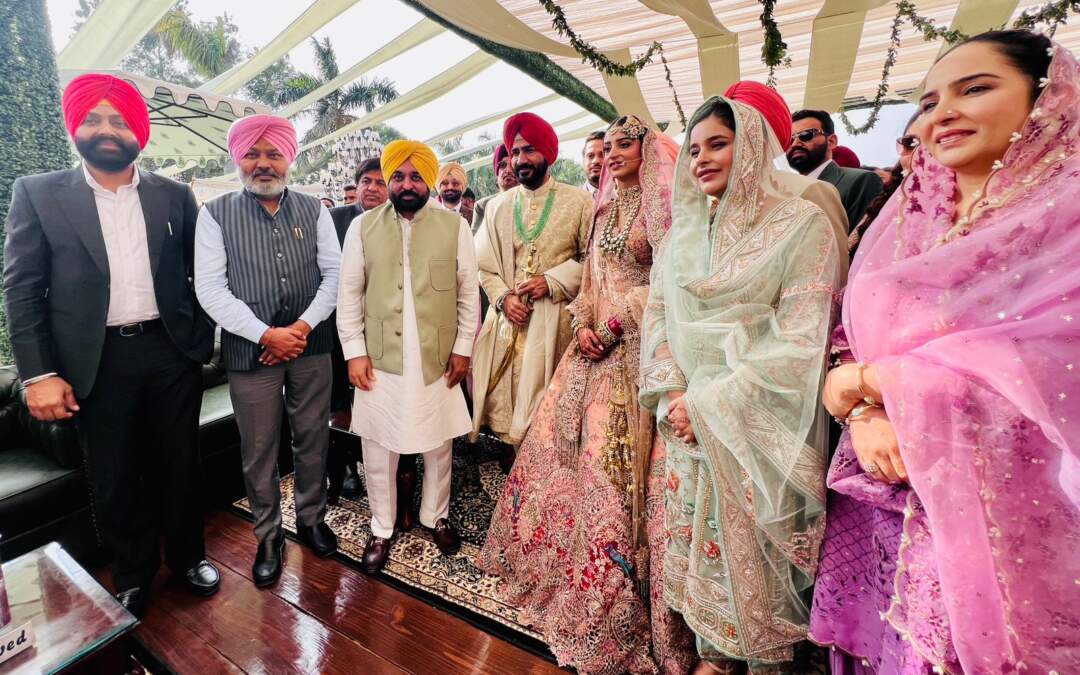 ਖੇਡ ਮੰਤਰੀ ਗੁਰਮੀਤ ਸਿੰਘ ਮੀਤ ਹੇਅਰ ਤੇ ਡਾ ਗੁਰਵੀਨ ਕੌਰ ਵਿਆਹ ਬੰਧਨ ਚ ਬੱਝੇ