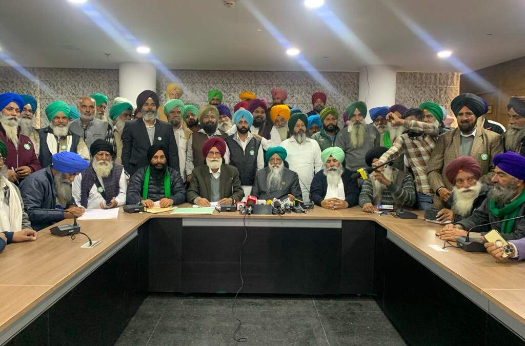 ਪੰਜ ਕਿਸਾਨ ਜਥੇਬੰਦੀਆਂ ਭਾਰਤੀ ਕਿਸਾਨ ਯੂਨੀਅਨ (ਰੱਜੋਵਾਲ), ਆਲ ਇੰਡੀਆ ਕਿਸਾਨ ਫੈਡਰੇਸ਼ਨ, ਕਿਸਾਨ ਸੰਘਰਸ਼ ਕਮੇਟੀ ਪੰਜਾਬ,