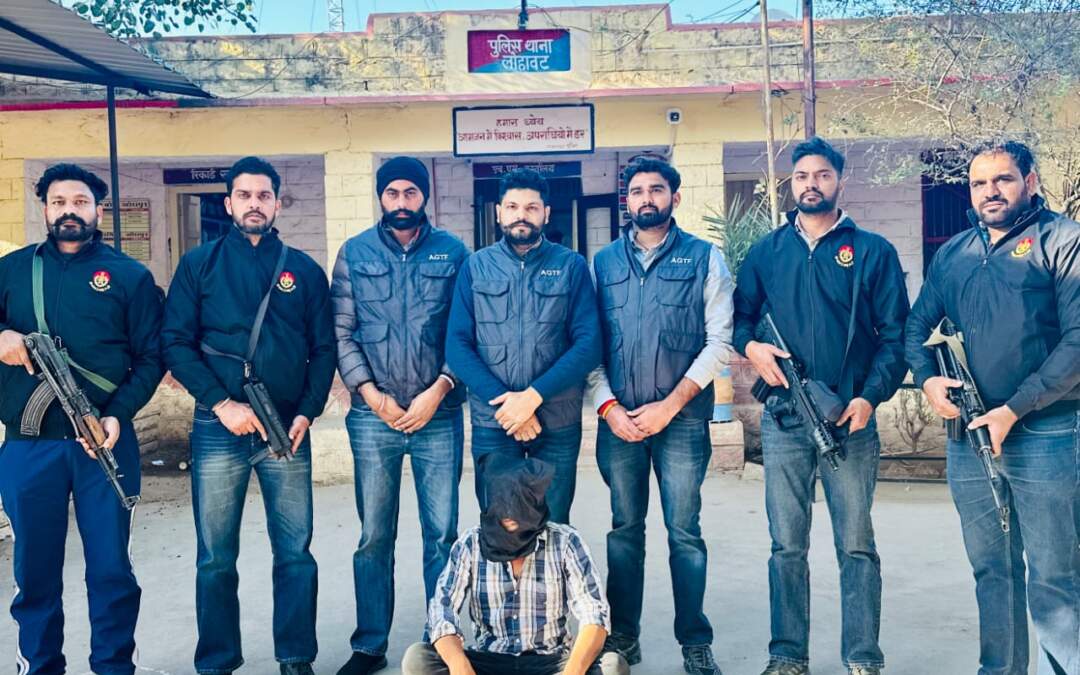 ਪੰਜਾਬ ਏ.ਜੀ.ਟੀ.ਐਫ. ਵੱਲੋਂ ਯੂ.ਏ.ਪੀ.ਏ. ਕੇਸ ਵਿੱਚ ਲੋੜੀਂਦਾ ਰਿੰਦਾ ਦਾ ਮੁੱਖ ਸੰਚਾਲਕ ਕੈਲਾਸ਼ ਖਿਚਨ ਰਾਜਸਥਾਨ ਤੋਂ ਗ੍ਰਿਫ਼ਤਾਰ; ਪਿਸਤੌਲ ਬਰਾਮਦ