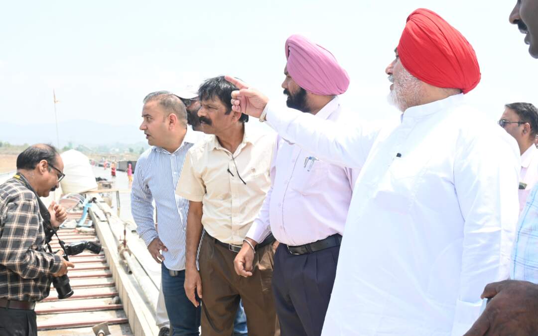 ਚੇਤਨ ਸਿੰਘ ਜੌੜਾਮਾਜਰਾ ਵੱਲੋਂ ਸ਼ਾਹਪੁਰ ਕੰਢੀ ਡੈਮ ਦਾ ਨਿਰੀਖਣ