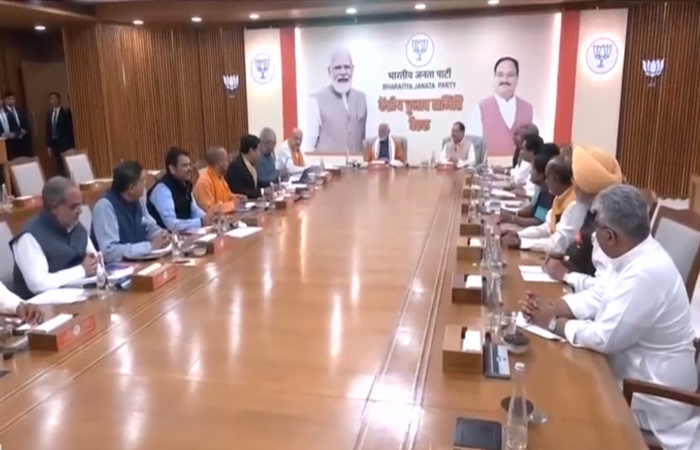 ਸ਼ਨੀਵਾਰ ਨੂੰ ਲੋਕ ਸਭਾ ਚੋਣਾਂ ਦੀ ਕਾਰਗੁਜ਼ਾਰੀ ਅਤੇ ਪੁਣਛਾਣ ਲਈ ਲਈ ਭਾਜਪਾ ਦੀ ਮੀਟਿੰਗ