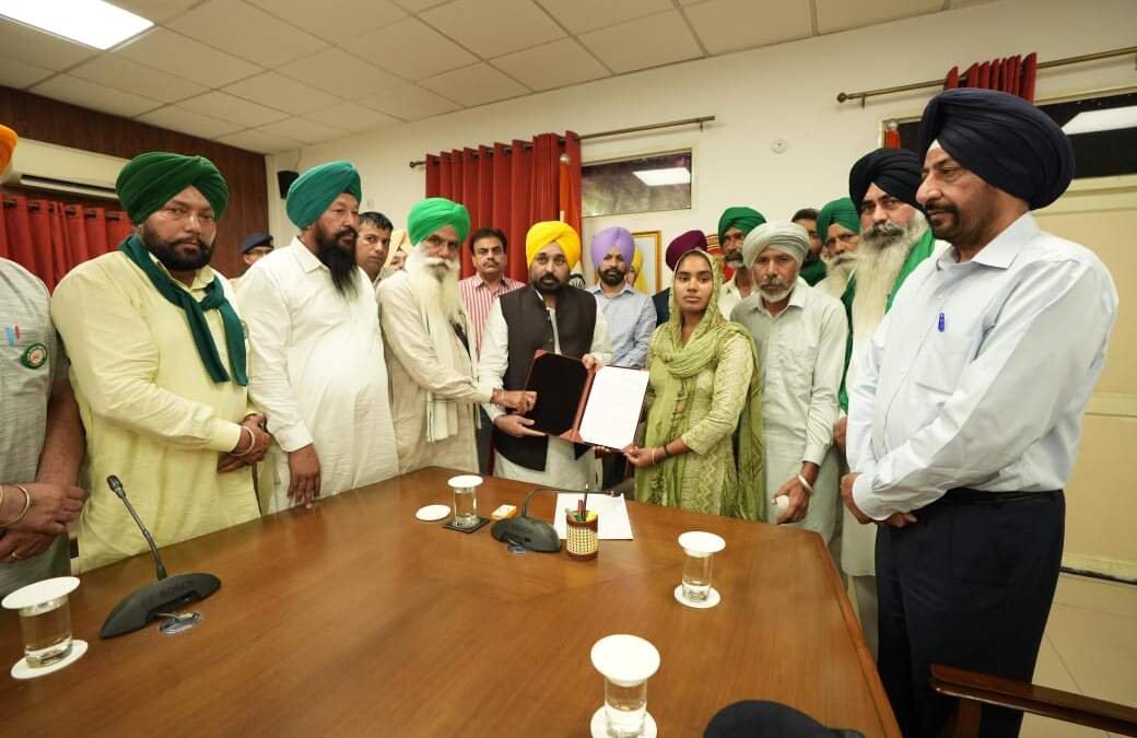 ਮੁੱਖ ਮੰਤਰੀ ਭਗਵੰਤ ਮਾਨ ਨੇ ਕਿਸਾਨਾਂ ਨਾਲ ਇੱਕ ਹੋਰ ਵਾਅਦਾ ਕੀਤਾ ਪੂਰਾ