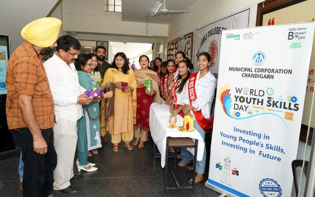MC ਚੰਡੀਗੜ੍ਹ ਨੇ ਵੇਸਟ ਟੂ ਆਰਟ ਪ੍ਰਦਰਸ਼ਨੀ ਦਾ ਆਯੋਜਨ ਕਰਕੇ ਵਿਸ਼ਵ ਯੁਵਾ ਹੁਨਰ ਦਿਵਸ ਮਨਾਇਆ