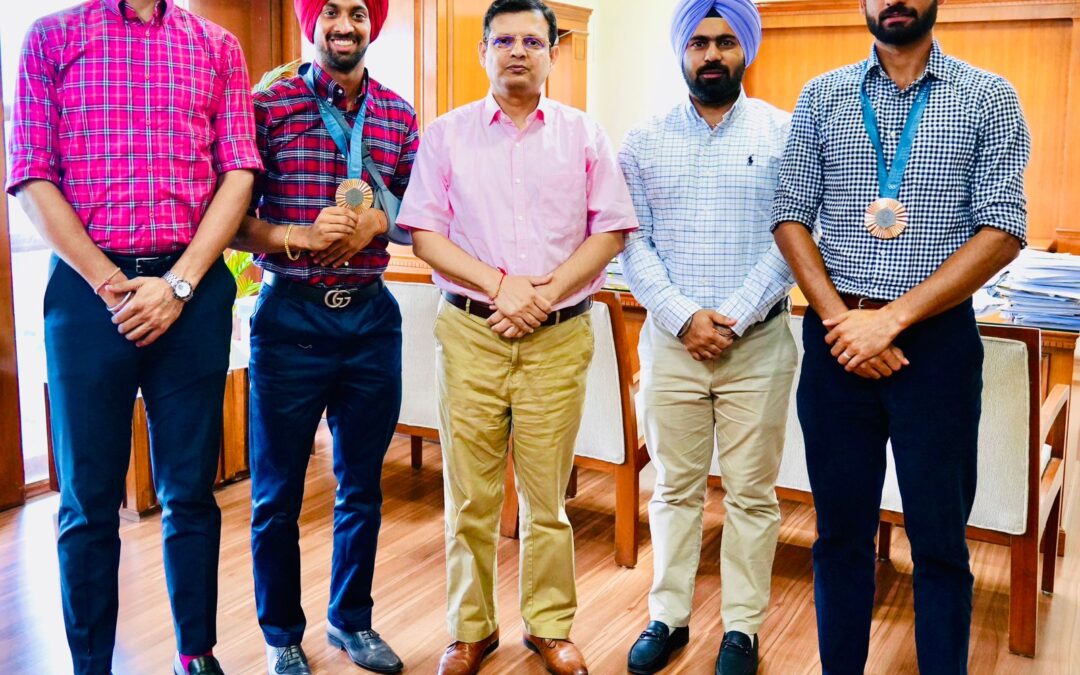 ਪੰਜਾਬ ਦੇ ਮੁੱਖ ਸਕੱਤਰ ਅਨੁਰਾਗ ਵਰਮਾ ਨੇ ਓਲੰਪਿਕਸ ਤਮਗ਼ਾ ਜੇਤੂ ਪੀ.ਸੀ.ਐਸ. ਅਫਸਰ ਹਾਕੀ ਖਿਡਾਰੀਆਂ ਨੂੰ ਦਿੱਤੀ ਮੁਬਾਰਕਬਾਦ