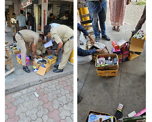 ਚੰਡੀਗੜ੍ਹ ਪ੍ਰਸ਼ਾਸਨ ਨੇ ਤੰਬਾਕੂ ਕੰਟਰੋਲ ਨਿਯਮਾਂ ਨੂੰ ਲਾਗੂ ਕਰਨ ਲਈ ਸਾਂਝੀ ਛਾਪੇਮਾਰੀ ਕੀਤੀ।