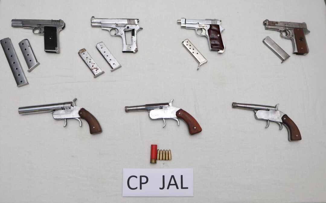 ਪੰਜਾਬ ਪੁਲਿਸ ਨੇ ਜਲੰਧਰ ’ਚ ਜ਼ਬਰਦਸਤ ਗੋਲੀਬਾਰੀ ਪਿੱਛੋਂ ਲੰਡਾ ਗੈਂਗ ਦੇ ਦੋ ਗੈਂਗਸਟਰਾਂ ਨੂੰ ਕੀਤਾ ਕਾਬੂ; 7 ਹਥਿਆਰ ਬਰਾਮਦ