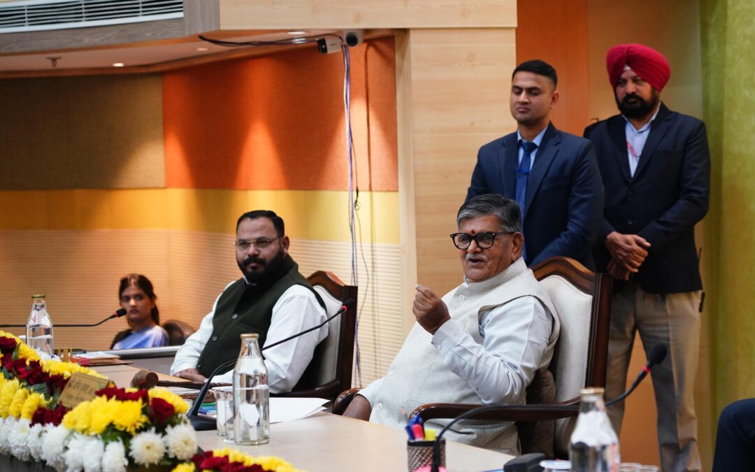 ਪ੍ਰਸ਼ਾਸਕ ਯੂਟੀ ਚੰਡੀਗੜ੍ਹ ਸ਼. ਗੁਲਾਬ ਚੰਦ ਕਟਾਰੀਆ ਐਮਸੀ ਚੰਡੀਗੜ੍ਹ ਹਾਊਸ ਮੀਟਿੰਗ ਨੂੰ ਸੰਬੋਧਨ ਕਰਦੇ ਹੋਏ