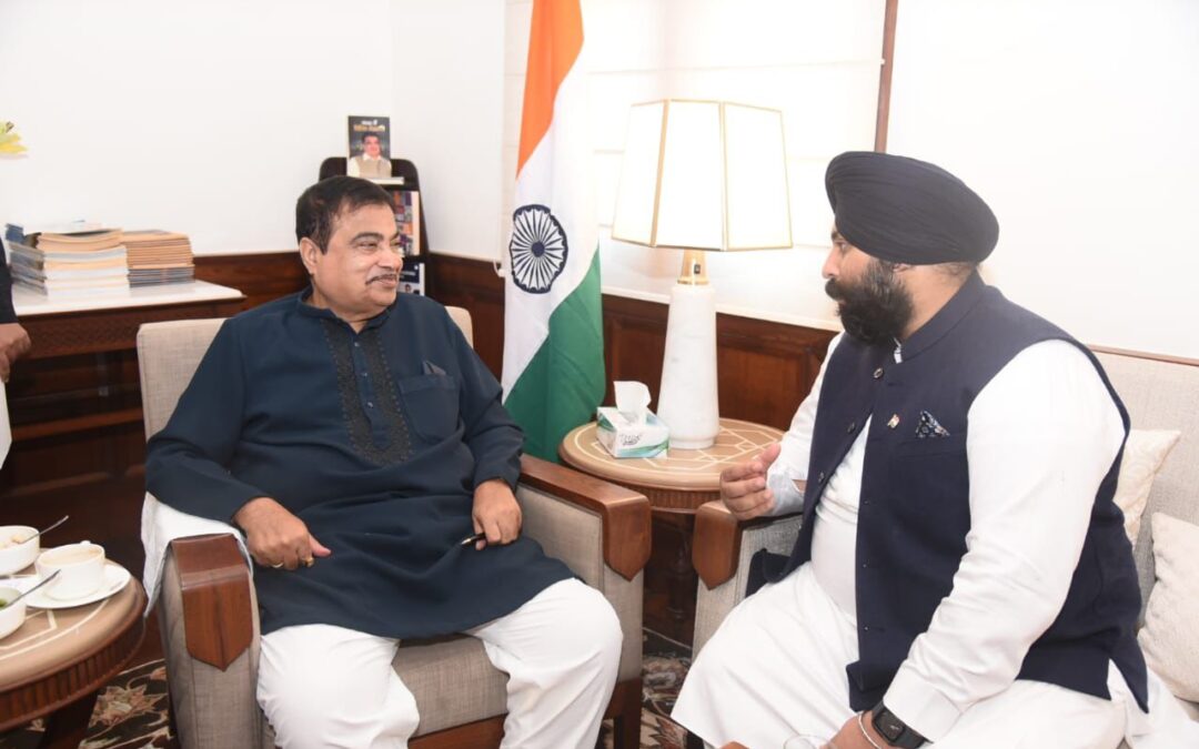 ਹਰਜੋਤ ਸਿੰਘ ਬੈਂਸ ਵੱਲੋਂ ਨਿਤਿਨ ਗਡਕਰੀ ਨਾਲ ਮੁਲਾਕਾਤ