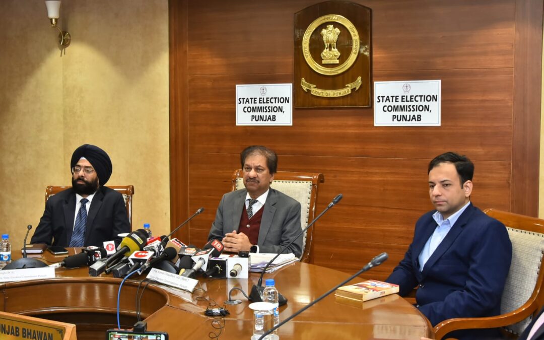 ਪੰਜਾਬ ਵਿੱਚ ਵੱਖ-ਵੱਖ ਨਗਰ ਨਿਗਮਾਂ, ਕੌਂਸਲਾਂ ਅਤੇ ਨਗਰ ਪੰਚਾਇਤਾਂ ਦੀਆਂ ਚੋਣਾਂ 21 ਦਸੰਬਰ ਨੂੰ ਹੋਣਗੀਆਂ: ਆਰ.ਕੇ. ਚੌਧਰੀ