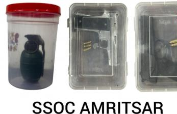 ਗੁਮਟਾਲਾ ਪੁਲਿਸ ਚੌਕੀ ਹਮਲਾ: ਪੰਜਾਬ ਪੁਲਿਸ ਨੇ ਪਾਕਿਸਤਾਨ-ਆਈਐਸਆਈ ਸਹਾਇਤਾ ਪ੍ਰਾਪਤ ਨਾਰਕੋ ਅੱਤਵਾਦ ਮਾਡਿਊਲ ਦਾ ਪਰਦਾਫਾਸ਼ ਕੀਤਾ; ਇੱਕ ਹੈਂਡ ਗਰਨੇਡ, ਦੋ ਪਿਸਤੌਲਾਂ ਸਮੇਤ ਦੋ ਕਾਬੂ