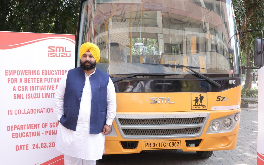 ਹਰਜੋਤ ਬੈਂਸ ਨੇ ਵਿਦਿਆਰਥੀਆਂ ਦੇ ‘ਸਿੱਖਿਆ ਤੱਕ ਸਫ਼ਰ’ ਨੂੰ ਆਸਾਨ ਬਣਾਉਣ ਲਈ ਰੋਪੜ ਜ਼ਿਲ੍ਹੇ ਦੇ ਸਕੂਲ ਨੂੰ ਨਵੀਂ ਬੱਸ ਸਮਰਪਿਤ