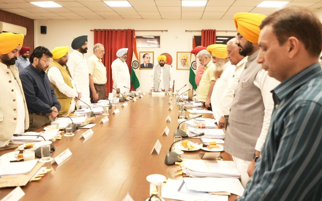ਮੁੱਖ ਮੰਤਰੀ ਦੀ ਅਗਵਾਈ ਹੇਠ ਵਜ਼ਾਰਤ ਵੱਲੋਂ ਪਹਿਲਗਾਮ ਦਹਿਸ਼ਤੀ ਹਮਲੇ ਦੇ ਸ਼ਹੀਦ ਨੂੰ ਸ਼ਰਧਾਂਜਲੀ