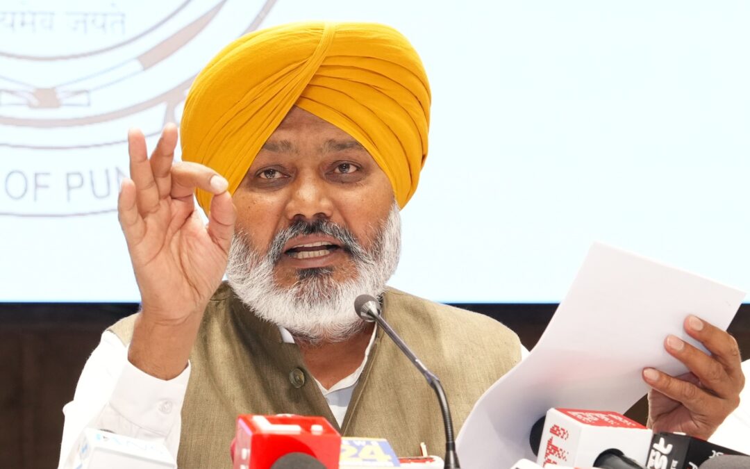 ਪੰਜਾਬ ਆਬਕਾਰੀ ਵਿਭਾਗ ਵੱਲੋਂ ਵਿੱਤੀ ਸਾਲ 2025-26 ਲਈ ਆਬਕਾਰੀ ਸਮੂਹਾਂ ਦੀ ਆਨਲਾਈਨ ਨਿਲਾਮੀ ਵਿੱਚ ਡਿਸਕਵਰਡ ਪ੍ਰਾਈਸ ਵਜੋਂ ਰਿਕਾਰਡ 9,878 ਕਰੋੜ ਰੁਪਏ ਦੀ ਪ੍ਰਾਪਤੀ: ਹਰਪਾਲ ਸਿੰਘ ਚੀਮਾ