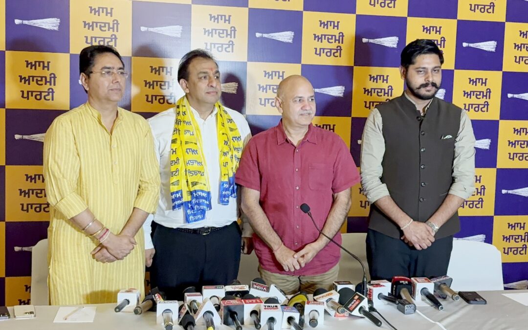 ਜਲੰਧਰ ਵਿੱਚ ‘ਆਪ’ ਨੂੰ ਮਿਲਿਆ ਵੱਡਾ ਹੁਲਾਰਾ: ਉਦਯੋਗਪਤੀ ਨਿਤਿਨ ਕੋਹਲੀ ਪਾਰਟੀ ਵਿੱਚ ਹੋਏ ਸ਼ਾਮਲ, ਹਲਕਾ ਇੰਚਾਰਜ ਕੀਤਾ ਨਿਯੁਕਤ