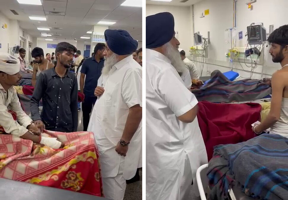 ਸੁਖਬੀਰ ਸਿੰਘ ਬਾਦਲ ਨੇ ਪਟਾਖਾ ਫੈਕਟਰੀ ਧਮਾਕੇ ਦੇ ਜ਼ਖ਼ਮੀਆਂ ਨਾਲ ਕੀਤੀ ਮੁਲਾਕਾਤ, ਮ੍ਰਿਤਕਾਂ ਦੇ ਪਰਿਵਾਰਾਂ ਦੇ ਨਾਲ-ਨਾਲ ਫੱਟੜਾਂ ਲਈ ਮੁਆਵਜ਼ਾ ਮੰਗਿਆ
