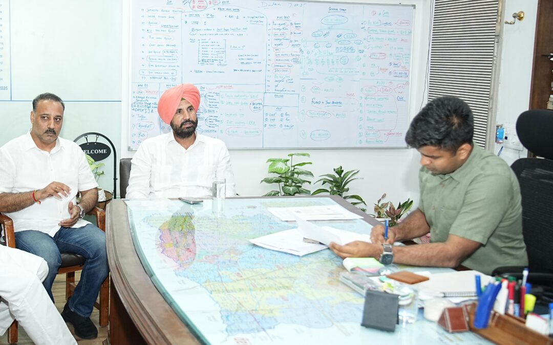 ਲੁਧਿਆਣਾ ਦੇ ਡੀਸੀ ਨਾਲ ਮੌਜੂਦਾ ਸਥਿਤੀ ਦਾ ਜਾਇਜ਼ਾ ਲੈਂਦੇ ਹੋਏ ਜੰਗੀ