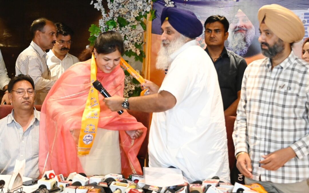 ਆਪ ਦੀ ਮਹਿਲਾ ਵਿੰਗ ਦੀ ਸਾਬਕਾ ਪ੍ਰਧਾਨ ਪ੍ਰੀਤੀ ਮਲਹੋਤਰਾ ਅਕਾਲੀ ਦਲ ’ਚ ਹੋਈ ਸ਼ਾਮਲ