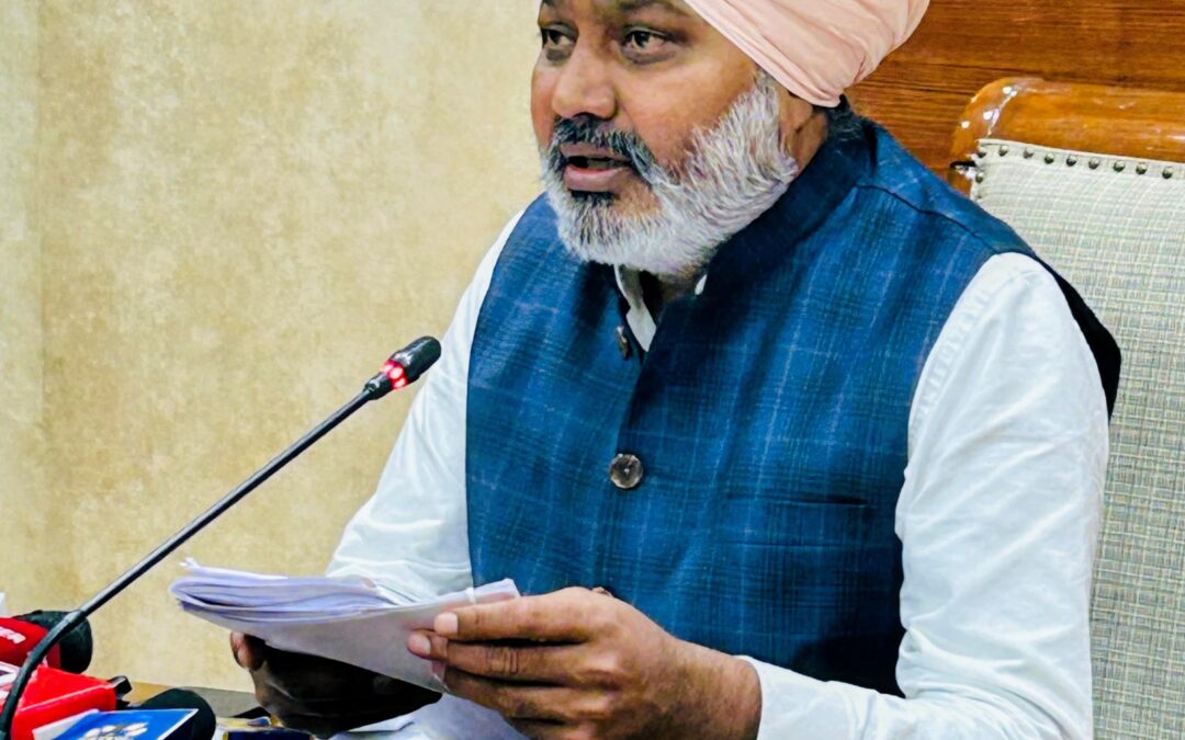 ਪਿਛਲੀਆਂ ਸੂਬਾ ਸਰਕਾਰਾਂ ਵੱਲੋਂ ਪੰਜਾਬ ਦੇ ਬੀਬੀਐਮਬੀ ਹਿੱਤਾਂ ਦੀ ਅਣਦੇਖੀ ਕਾਰਨ ਬੇਨਿਯਮੀਆਂ ਹੋਈਆਂ: ਹਰਪਾਲ ਸਿੰਘ ਚੀਮਾ