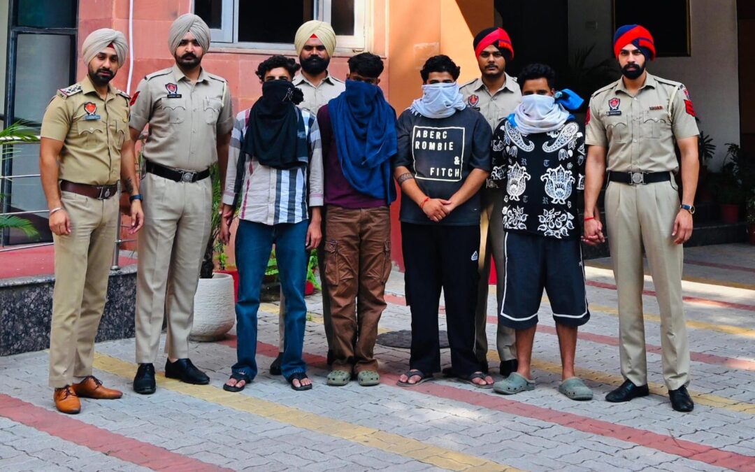 ਪੰਜਾਬ ਵਿੱਚ ਸਾਈਬਰ ਅਪਰਾਧ ਵਿੱਤੀ ਧੋਖਾਧੜੀ ਵਿੱਚ ਸ਼ਾਮਲ ਅੰਤਰ-ਰਾਜੀ ਮਿਊਲ ਅਕਾਊਂਟ ਰੈਕੇਟ ਦਾ ਪਰਦਾਫਾਸ਼; ਚਾਰ 10.96 ਲੱਖ ਰੁਪਏ ਦੀ ਨਕਦੀ ਨਾਲ ਕਾਬੂ