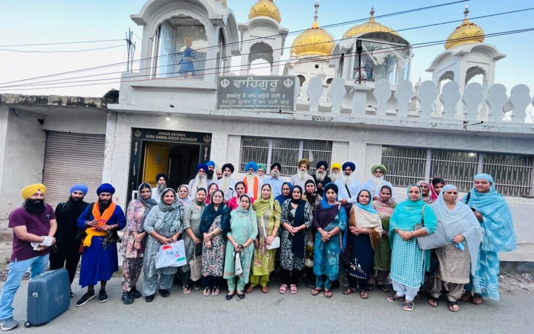 ਬਾਬਾ ਬੰਦਾ ਸਿੰਘ ਬਹਾਦਰ ਦੀ ਜਨਮ ਭੂਮੀ ਲਈ ਤਿੰਨ ਰੋਜ਼ਾ ਧਾਰਮਿਕ ਯਾਤਰਾ ਰਾਜੌਰੀ ਤੋਂ ਪਠਾਨਕੋਟ ਪਰਤੀ ।
