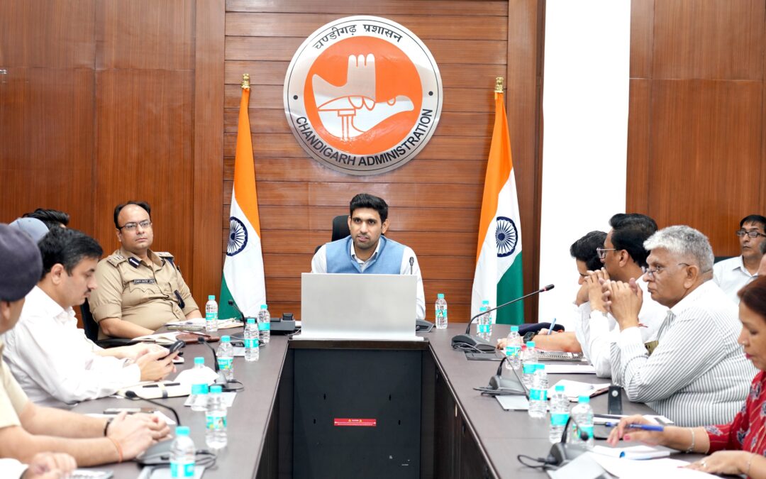 ਡਿਪਟੀ ਕਮਿਸ਼ਨਰ, ਚੰਡੀਗੜ੍ਹ ਦੀ ਪ੍ਰਧਾਨਗੀ ਹੇਠ ਜ਼ਿਲ੍ਹਾ ਸੜਕ ਸੁਰੱਖਿਆ ਕਮੇਟੀ ਦੀ ਮੀਟਿੰਗ ਹੋਈ