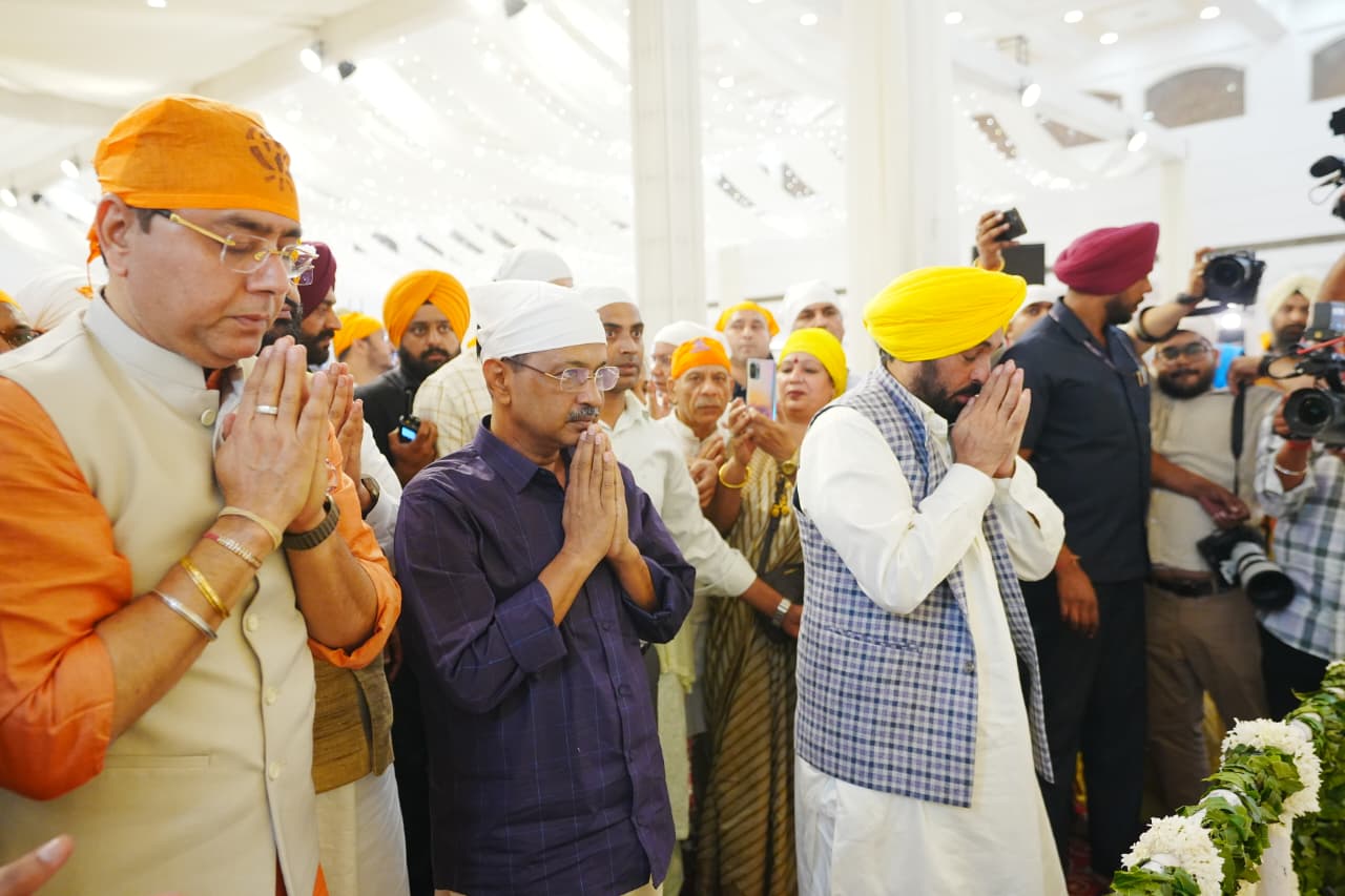 ‘ਆਪ’ ਕਨਵੀਨਰ ਅਰਵਿੰਦ ਕੇਜਰੀਵਾਲ ਅਤੇ ਮੁੱਖ ਮੰਤਰੀ ਭਗਵੰਤ ਮਾਨ
