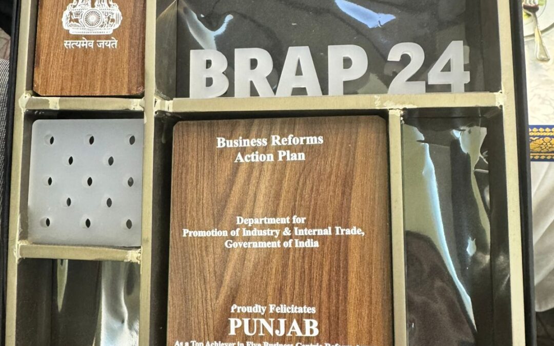 ਮੁੱਖ ਮੰਤਰੀ ਦੀਆਂ ਉਦਯੋਗ-ਪੱਖੀ ਨੀਤੀਆਂ ਨੂੰ ਪਿਆ ਬੂਰ, ਭਾਰਤ ਸਰਕਾਰ ਨੇ ਪੰਜਾਬ ਨੂੰ ਟਾਪ ਅਚੀਵਰ ਪੁਰਸਕਾਰ ਨਾਲ ਕੀਤਾ ਸਨਮਾਨਿਤ