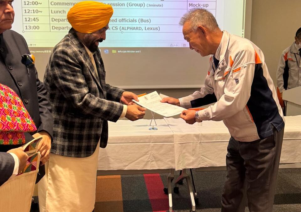 ਜਾਪਾਨ ਦੌਰੇ ਦੇ ਤੀਜੇ ਦਿਨ ਮੁੱਖ ਮੰਤਰੀ ਨੇ ਸੂਬੇ ਲਈ 500 ਕਰੋੜ ਰੁਪਏ ਦਾ ਨਿਵੇਸ਼ ਸੁਰੱਖਿਅਤ ਕੀਤਾ