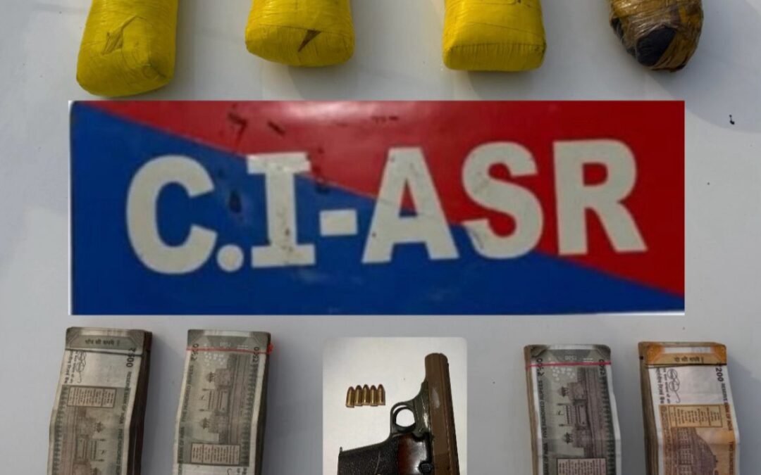 ਅੰਮ੍ਰਿਤਸਰ ਵਿੱਚ ਡਰੱਗ ਮਾਡਿਊਲ ਦਾ ਪਰਦਾਫਾਸ਼; 4 ਕਿਲੋ ਹੈਰੋਇਨ, 3.90 ਲੱਖ ਰੁਪਏ ਦੀ ਡਰੱਗ ਮਨੀ ਤੇ ਇੱਕ ਪਿਸਤੌਲ ਸਮੇਤ ਚਾਰ ਕਾਬੂ