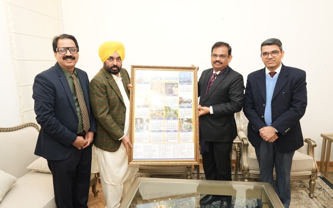 ਮੁੱਖ ਮੰਤਰੀ ਭਗਵੰਤ ਸਿੰਘ ਮਾਨ ਵੱਲੋਂ ਪੰਜਾਬ ਸਰਕਾਰ ਦੀ ਸਾਲ 2026 ਦੀ ਡਾਇਰੀ ਅਤੇ ਕੈਲੰਡਰ ਜਾਰੀ