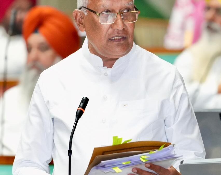 ਪੰਜਾਬ ਸਰਕਾਰ ਵੱਲੋਂ ਪੇਸ਼ ਬਜਟ ਸਿੰਚਾਈ ਨੈੱਟਵਰਕ ਨੂੰ ਮਜ਼ਬੂਤੀ ਦੇਣ ਸਣੇ ਪਾਰਦਰਸ਼ੀ ਮਾਈਨਿੰਗ ਪ੍ਰਣਾਲੀ ਨੂੰ ਯਕੀਨੀ ਬਣਾਏਗਾ: ਬਰਿੰਦਰ ਕੁਮਾਰ ਗੋਇਲ