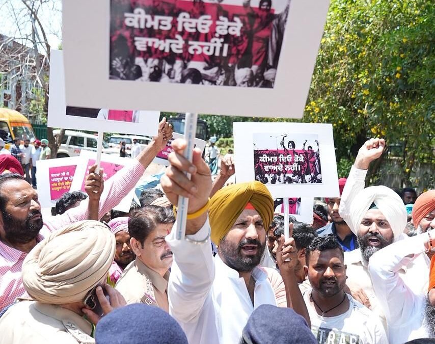 ਕਾਂਗਰਸ ਨੇ ਘੱਟੋ-ਘੱਟ ਰੋਜ਼ਾਨਾ ਮਜ਼ਦੂਰੀ 750 ਰੁਪਏ ਕਰਨ ਦੀ ਮੰਗ ਕੀਤੀ