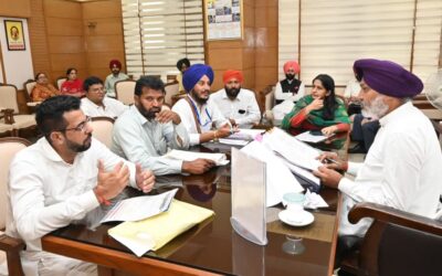 ਵਿੱਤ ਮੰਤਰੀ ਹਰਪਾਲ ਸਿੰਘ ਚੀਮਾ ਵੱਲੋਂ ਮੁਲਾਜ਼ਮ ਯੂਨੀਅਨਾਂ ਨਾਲ ਮੀਟਿੰਗਾਂ; ਅਧਿਕਾਰੀਆਂ ਨੂੰ ਜਾਇਜ਼ ਮੰਗਾਂ ਦੇ ਨਿਪਟਾਰੇ ਵਿੱਚ ਤੇਜ਼ੀ ਲਿਆਉਣ ਦੇ ਨਿਰਦੇਸ਼ ਦਿੱਤੇ