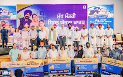 ਮੁੱਖ ਮੰਤਰੀ ਭਗਵੰਤ ਸਿੰਘ ਮਾਨ ਵੱਲੋਂ ‘ਮੁੱਖ ਮੰਤਰੀ ਸਿਹਤ ਯੋਜਨਾ’ ਤਹਿਤ ਬਣੇ 1.26 ਕਰੋੜ ਕਾਰਡਾਂ ਦੀ ਵੰਡ ਦੀ ਸ਼ੁਰੂਆਤ, 54 ਲੱਖ ਪਰਿਵਾਰਾਂ ਨੂੰ ਮਿਲੀ ਸਿਹਤ ਸੁਰੱਖਿਆ
