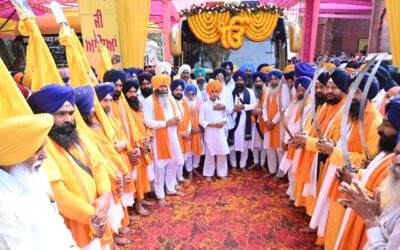 ਮੀਰੀ ਪੀਰੀ ਖਾਲਸਾ ਮਾਰਚ ਖ਼ਾਲਸਈ ਜਾਹੋ ਜਲਾਲ ਨਾਲ ਗੁਰਦੁਆਰਾ ਸ੍ਰੀ ਦੇਗਸਰ ਕਟਾਣਾ ਸਾਹਿਬ ਤੋਂ ਸ੍ਰੀ ਚਮਕੌਰ ਸਾਹਿਬ ਲਈ ਹੋਇਆ ਰਵਾਨਾ