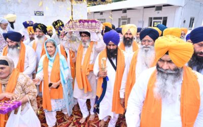 ਮੀਰੀ ਪੀਰੀ ਖਾਲਸਾ ਮਾਰਚ ਗੁਰਦੁਆਰਾ ਸ੍ਰੀ ਭੱਠਾ ਸਾਹਿਬ ਤੋਂ ਜੈਕਾਰਿਆਂ ਦੀ ਗੂੰਜ ’ਚ ਸ੍ਰੀ ਅਨੰਦਪੁਰ ਸਾਹਿਬ ਲਈ ਹੋਇਆ ਰਵਾਨਾ
