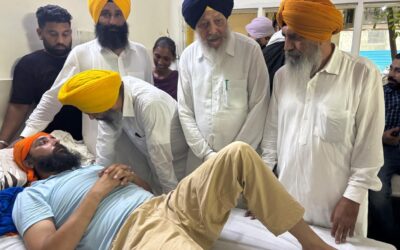 ਸ਼੍ਰੋਮਣੀ ਕਮੇਟੀ ਵਫ਼ਦ ਨੇ ਪੁਲਿਸ ਤਸ਼ੱਦਦ ਦਾ ਸ਼ਿਕਾਰ ਹੋਏ ਨੌਜੁਆਨ ਨੂੰ ਮਿਲ ਕੇ ਸਿਹਤ ਦਾ ਹਾਲ ਜਾਣਿਆ