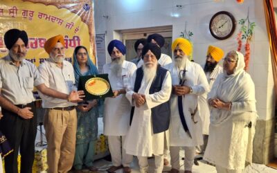 ਸ੍ਰੀ ਗੁਰੂ ਰਾਮਦਾਸ ਜੀ ਦੇ ਪ੍ਰਕਾਸ਼ ਪੁਰਬ ਨੂੰ ਸਮਰਪਿਤ ਗੁਰਦੁਆਰਾ ਸ੍ਰੀ ਗੁਰੂ ਤੇਗ ਬਹਾਦਰ ਜੀ, ਈਸਟ ਮੋਹਨ ਨਗਰ ਵਿਖੇ ਗੁਰਮਤਿ ਸਮਾਗਮ ਕਰਵਾਇਆ