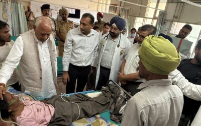 ਪਿੰਡ ਅਲੀਸ਼ੇਰ ਹਾਦਸੇ ਦੇ ਜ਼ਖ਼ਮੀ ਮਨਰੇਗਾ ਵਰਕਰਾਂ ਦਾ ਕੈਬਨਿਟ ਮੰਤਰੀਆਂ ਬਰਿੰਦਰ ਕੁਮਾਰ ਗੋਇਲ ਤੇ ਡਾ. ਬਲਬੀਰ ਸਿੰਘ ਨੇ ਰਜਿੰਦਰਾ ਹਸਪਤਾਲ ਵਿਖੇ ਹਾਲ-ਚਾਲ ਜਾਣਿਆ